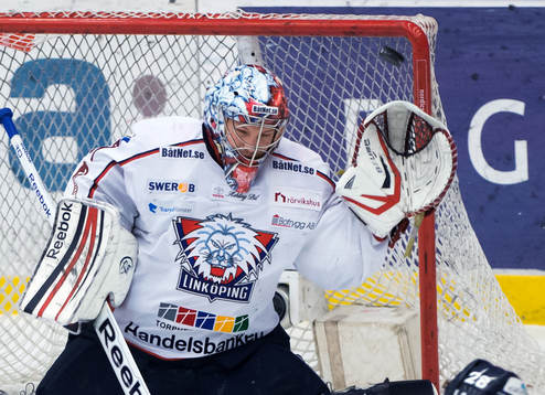 Christian Engstrand, målvakt Linköping, släpper in 2-0