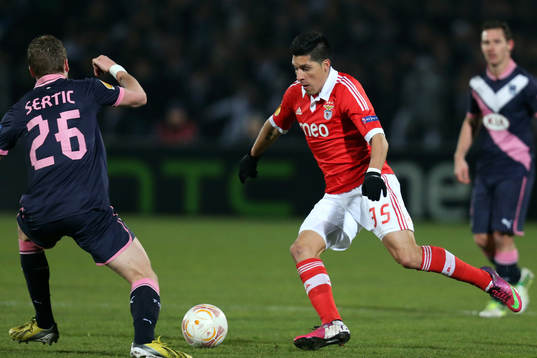 Enzo Perez  - 14.03.2013 - Bordeaux / Benfica - 1/8