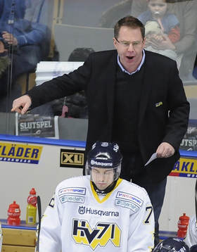 Ulf Dahlen tränare HV71 och  Patrik Karlsson HV71