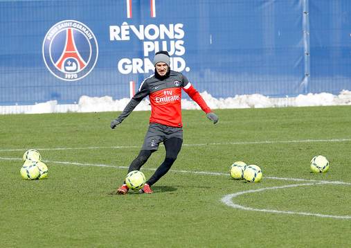 DAVID BECKHAM - 15.03.2013 - Entrainement du Paris Saint
