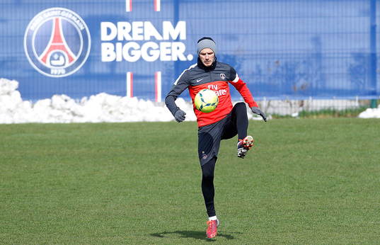 DAVID BECKHAM - 15.03.2013 - Entrainement du Paris Saint