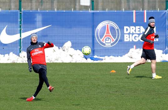 DAVID BECKHAM - 15.03.2013 - Entrainement du Paris Saint