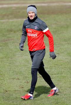 DAVID BECKHAM - 15.03.2013 - Entrainement du Paris Saint
