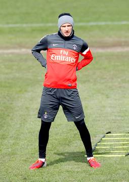 DAVID BECKHAM - 15.03.2013 - Entrainement du Paris Saint