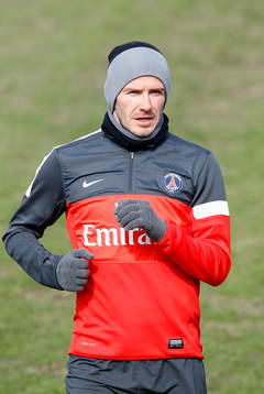 DAVID BECKHAM - 15.03.2013 - Entrainement du Paris Saint