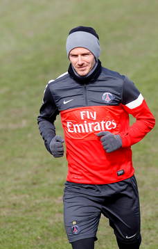 DAVID BECKHAM - 15.03.2013 - Entrainement du Paris Saint