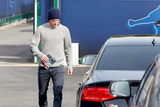 DAVID BECKHAM quitte le camp des loges - 15.03.2013 -