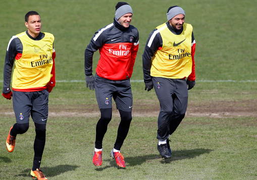 Gregory VAN DER WIEL / DAVID BECKHAM / Ezequiel LAVEZZI -