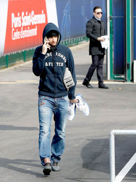 JAVIER PASTORE  - 15.03.2013 - Entrainement du Paris Saint