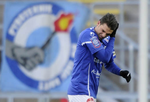 Åtvidabergs nr 15 Mattias Mete deppar