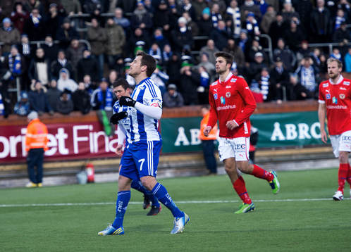 Tobias Hysén, IFK Göteborg, bränner en straff i