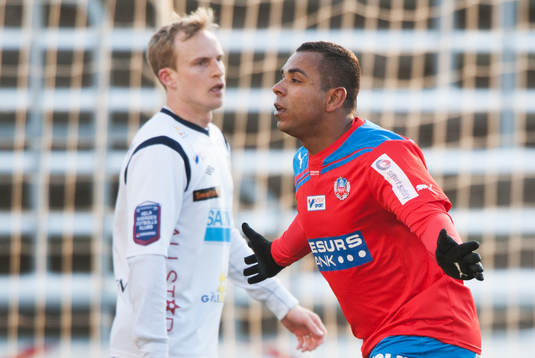 2-1 Alvaro Santos, Helsingborg, som jublar, Pär Asp,