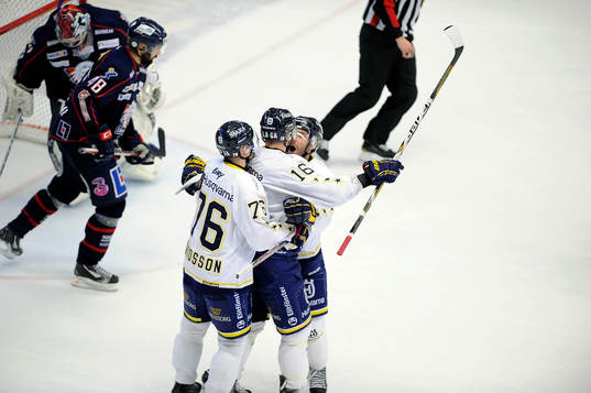 Jubel  1-3 målet av HV71 nr 79 Johan Lindström