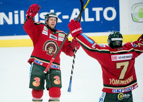 Christian Bäckman, Frölunda, gör 1-0