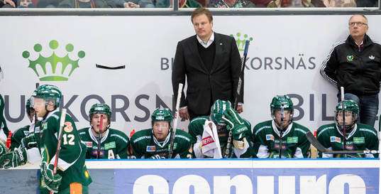 Leif Carlsson, Färjestad med spelarna i båset