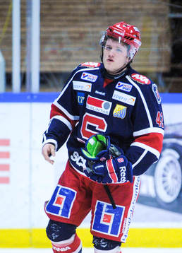 Jesper Thörnberg, Södertälje, lämnade matchen tidigt