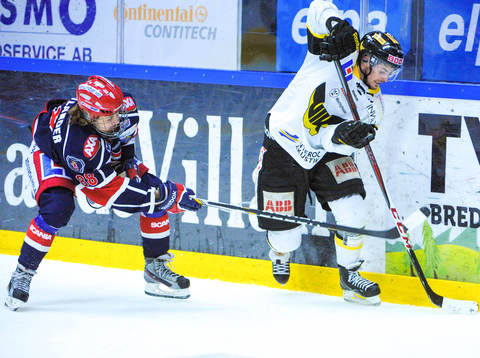 William Nylander, Södertälje, och Christoffer Björklund,