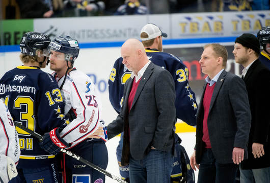 Roger Melin, tränare Linköping och Magnus Hävelid,