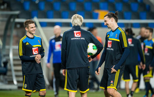 Alexander Kacaniklic, Ola Toivonen och Zlatan Ibrahimovic