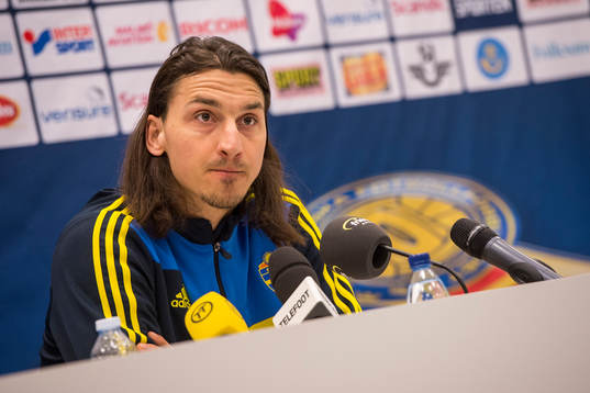 Presskonferens med Zlatan Ibrahimovic