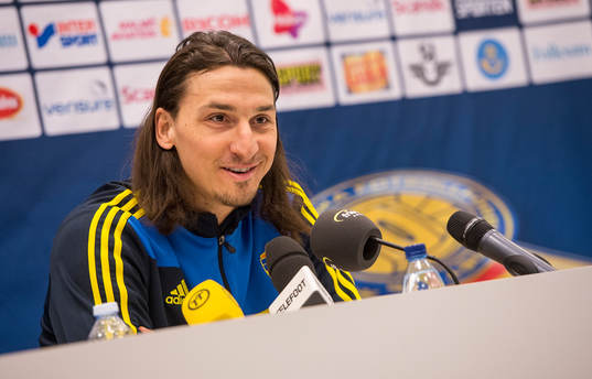 Presskonferens med Zlatan Ibrahimovic