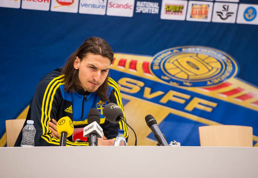 Presskonferens med Zlatan Ibrahimovic