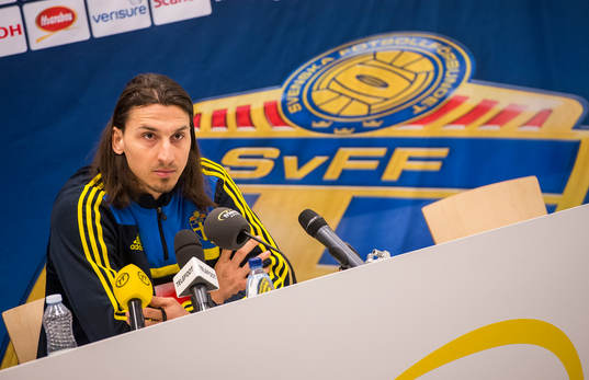 Presskonferens med Zlatan Ibrahimovic