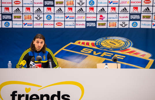 Presskonferens med Zlatan Ibrahimovic