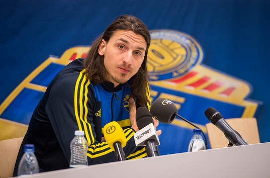 Presskonferens med Zlatan Ibrahimovic