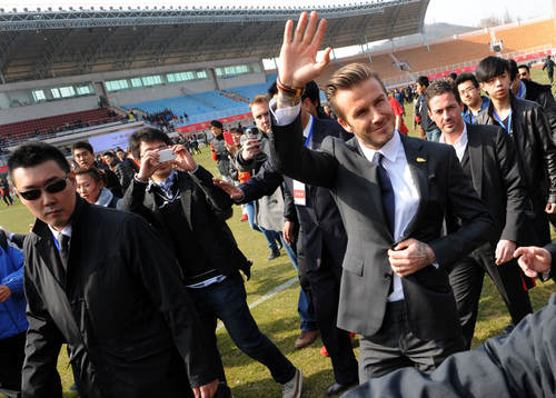 Fotboll, David Beckham i Kina