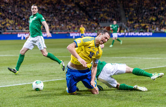 Zlatan Ibrahimović, Sverige, faller