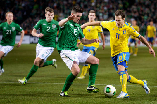 Tobias Hysén, Sverige utmanar Ciaran Clark, Irland