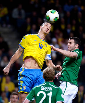Zlatan Ibrahimović, Sverige i nickduell med John O'Shea,