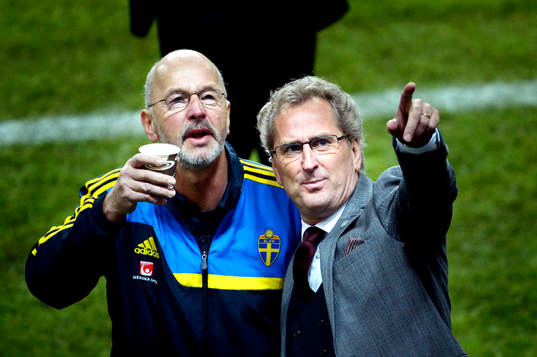 Erik Hamrén, förbundskapten Sverige innan matchstart