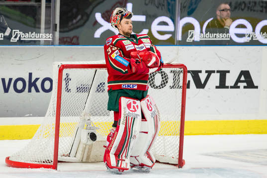 Julius Hudacek, målvakt Frölunda deppig