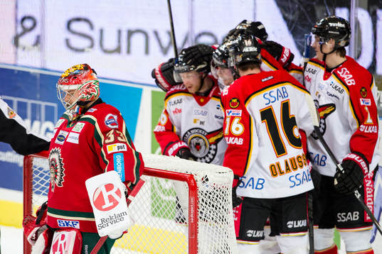 Julius Hudacek, målvakt Frölunda deppig