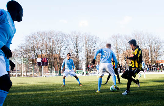 Matchen spelades på Limhamns IP, Simon Kroon, Malmö FF,