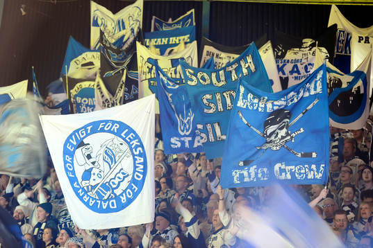 Leksands supportrar jublar