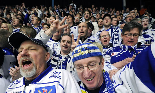 Leksands supportrar i ABB Arena