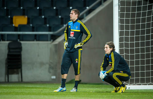 Kristoffer Nordfledt och David Mitov Nilsson, målvakt
