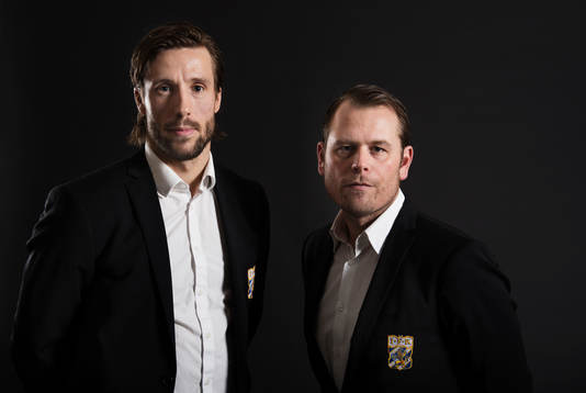 Mattias Bjärsmyr och Mikael Stahre, tränare IFK Göteborg