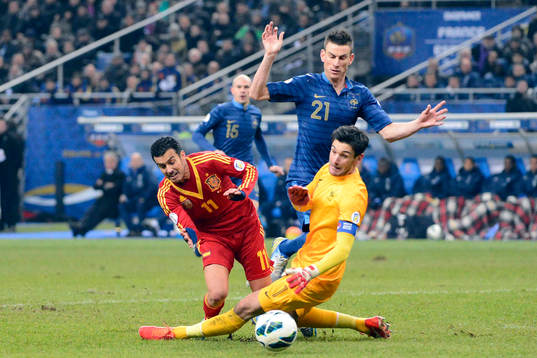 Pedro RODRIGUEZ / Hugo LLORIS - 26.03.2013 - France /