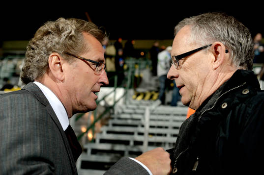 Erik Hamrén, förbundskapten Sverige och Lars Lagerbäck,
