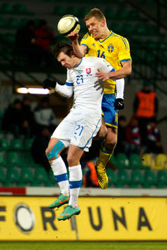 Pontus Wernbloom, Sverige, i nickduell med Michal