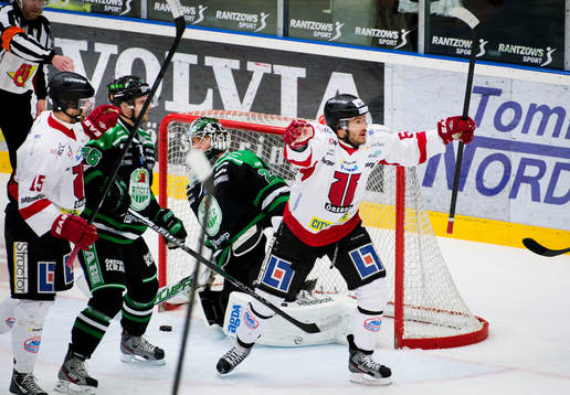 Johan Wiklander, Örebro, har precis gjort 1-0