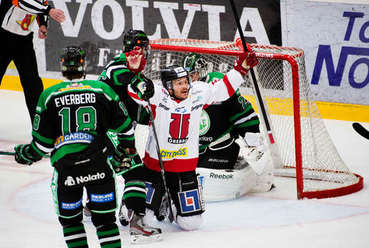 Johan Wiklander, Örebro, har precis gjort 1-0