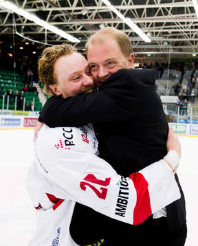 Marcus Weinstock och Pontus Gustafsson, sportchef i