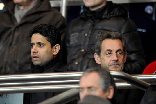 Nasser AL KHELAIFI / Nicolas Sarkozy  - 29.03.2013 - Paris