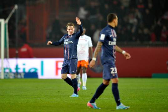 Joie de Kevin GAMEIRO - 29.03.2013 - Paris Saint Germain /