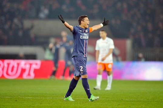 Joie de Thiago SILVA - 29.03.2013 - Paris Saint Germain /